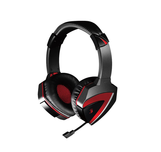 A4Tech A4-G500 Kopfhörer/Ohrhörer, kabelgebunden, Kopfband, Gaming, Schwarz, Rot