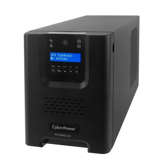 CyberPower PR1000ELCD keskeytymätön virtalähde (UPS) 1 kVA 900 W 8 pistorasiaa (pistorasioita) - KorhoneCom