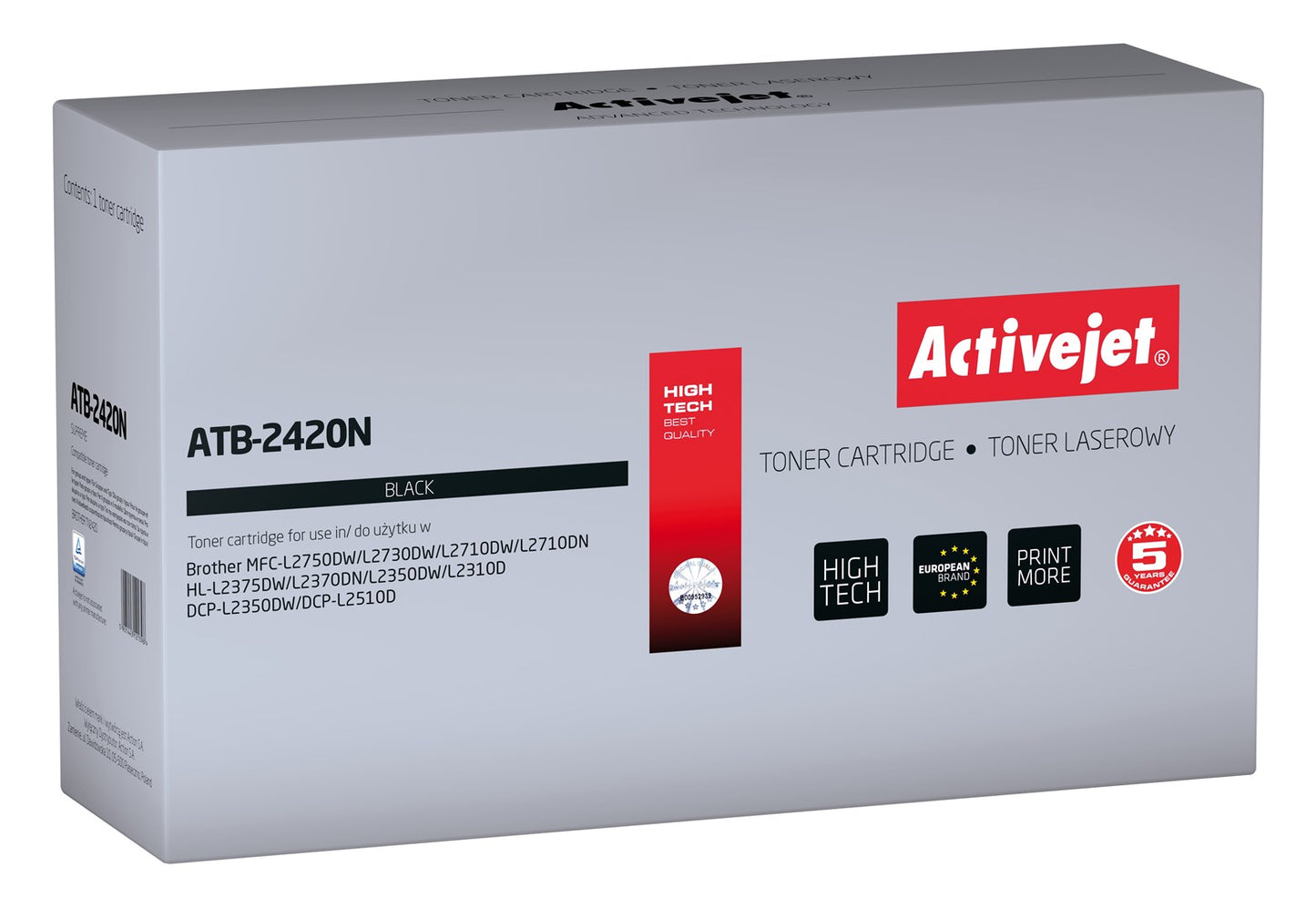 Activejet ATB-2420N väriaine (korvaava Brother TN-2420A; Supreme; 3000 sivua; musta) - KorhoneCom