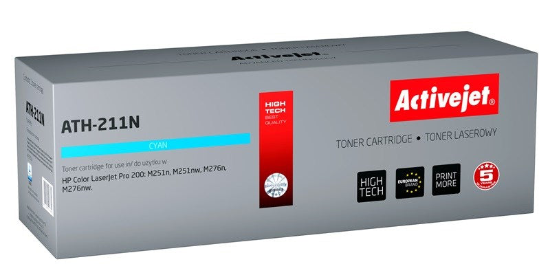 Activejet ATH-211N väriaine HP-tulostimelle; HP 131A CF211A Canon CRG-731C vaihto; Ylin; 1800 sivua; syaani - KorhoneCom