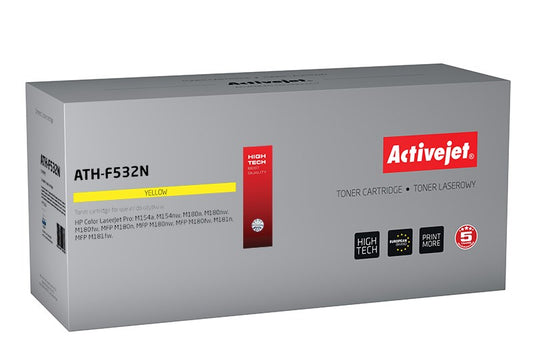Activejet ATH-F532N väriaine (korvaava HP 205A CF532A; Supreme; 900 sivua; keltainen) - KorhoneCom