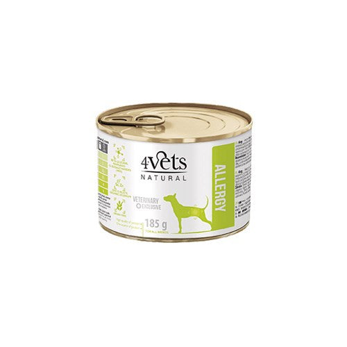 4VETS Natural Allergy Lamb Dog – Nassfutter für Hunde – 185 g
