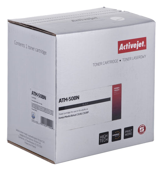 Activejet ATM-50BN väriaine (korvaa Konica Minolta TNP50K:lle, Supreme, 6000 sivua, musta) - KorhoneCom