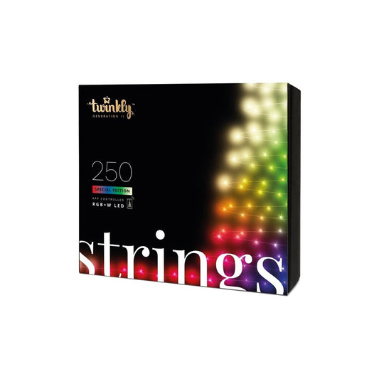 TWINKLY Strings 250 Special Edition (TWS250SPP-BEU) Älykkäät joulukuusen valot 250 LED RGB+W 20 m - KorhoneCom