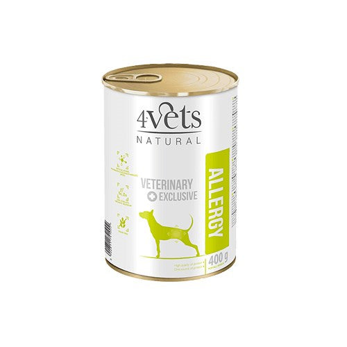 4VETS Natural Allergy Lamb Dog – Nassfutter für Hunde – 400 g