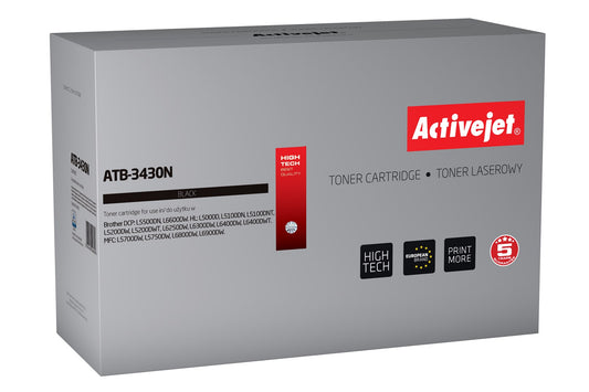 Activejet ATB-3430N väriaine (korvaava Brother TN-3430, Supreme, 3000 sivua, musta) - KorhoneCom