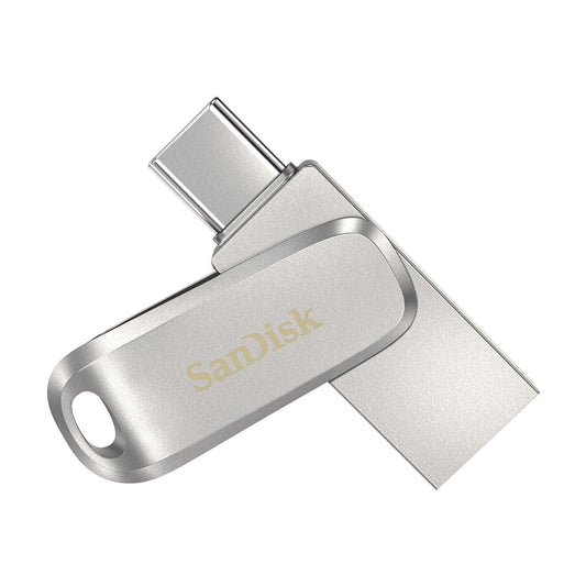SanDisk Ultra Dual Drive Luxe USB-Stick 256 GB USB Typ-A / USB Typ-C 3.2 Gen 1 (3.1 Gen 1) Edelstahl