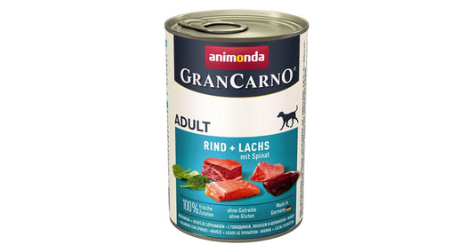 ANIMONDA Grancarno Adult lohen ja pinaatin kanssa - koiran märkäruoka - 400 g - KorhoneCom