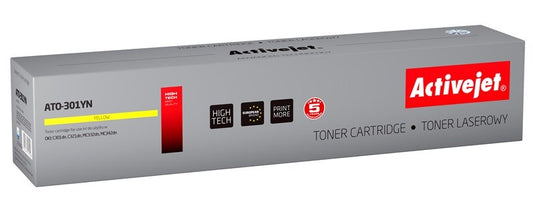Activejet ATO-301YN OKI Printer Toner OKI Replacement 44973533, Supreme, 1500 sivua, keltainen. - KorhoneCom