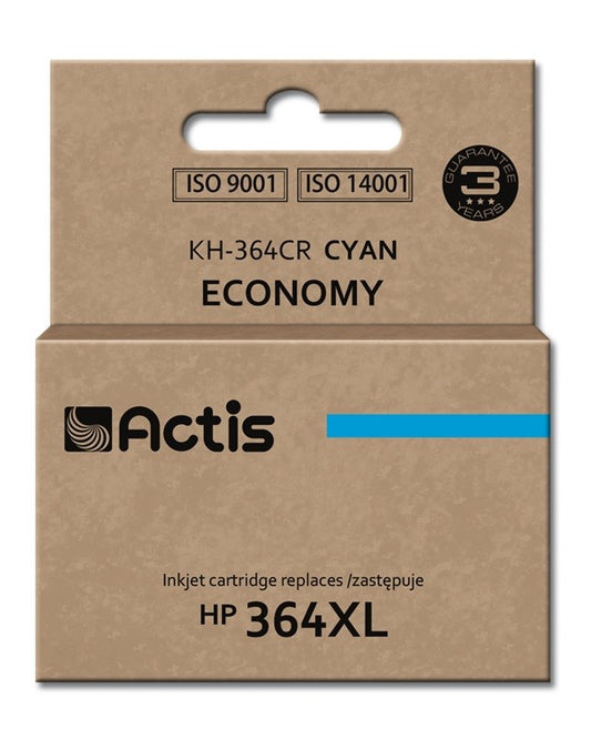 Actis KH-364CR Tinte für HP Drucker; HP 364XL CB323EE Ersatz; Standard; 12 ml; Cyan