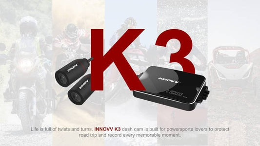 INNOVV K3 - moottoripyörän videonauhuri kahdella kameralla - KorhoneCom