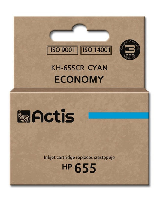 Actis KH-655CR Tinte für HP Drucker; HP 655 CZ110AE Ersatz; Standard; 12 ml; Cyan