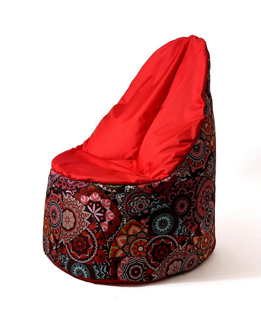 Sako laukkupuffi Mandala print-punainen XL 120 x 80 cm - KorhoneCom