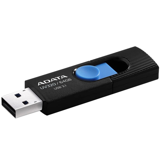 ADATA UV320 USB-muistitikku 64 GB USB Type-A 3.2 Gen 1 (3.1 Gen 1) Musta Sininen - KorhoneCom