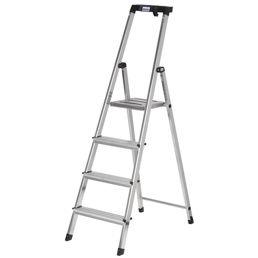 Freestanding ladder SAFETY 4 steps KRAUSE - KorhoneCom