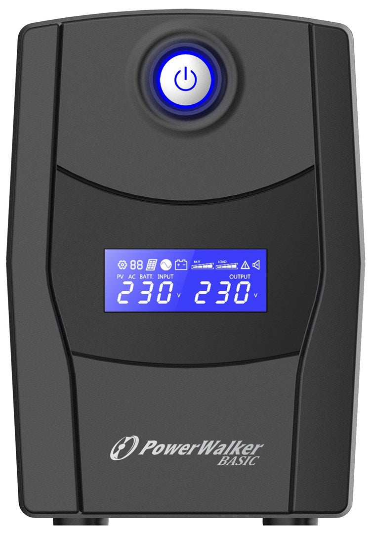 PowerWalker VI 800 STL Line-Interactive 0,8 kVA 480 W 2 pistorasiaa (pistorasioita) - KorhoneCom