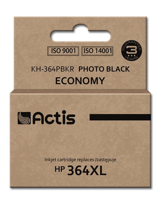 Actis KH-364PBKR Tinte für HP Drucker; HP 364XL CB322EE Ersatz; Standard; 12 ml; schwarzes Foto