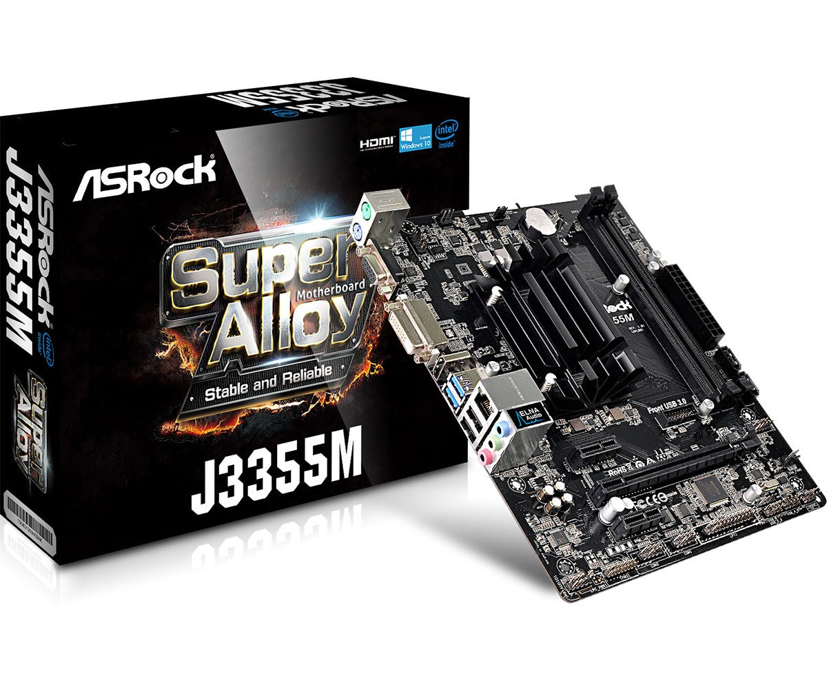 Asrock J3355M NA (integroitu CPU) micro ATX - KorhoneCom