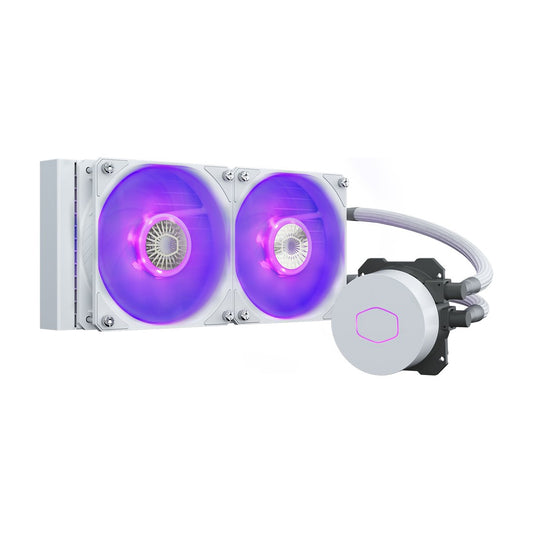 Cooler Master MasterLiquid ML240L V2 RGB White Edition emolevy All-in-one nestejäähdytin 12 cm - KorhoneCom