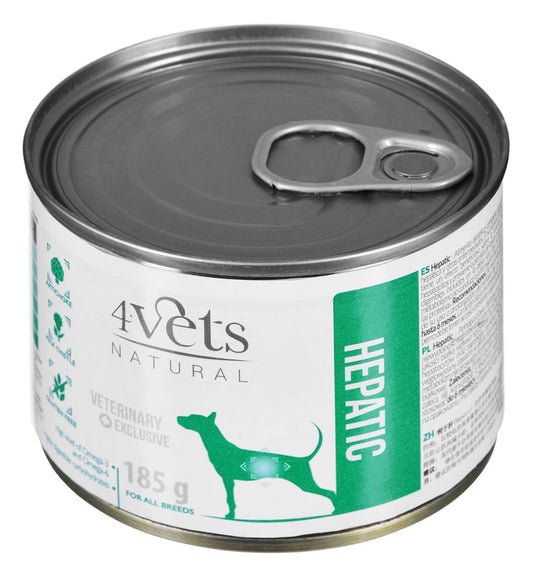 4VETS Natural Hepatic Dog – Nassfutter für Hunde – 185 g