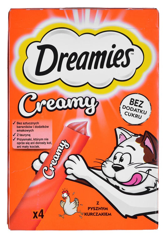 DREAMIES Creamy Chicken - Katzensnacks - 4x10 g