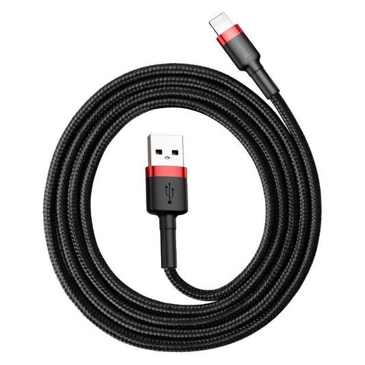 Lightning USB-kaapeli Baseus Cafule 1.5A 2m (musta) - KorhoneCom