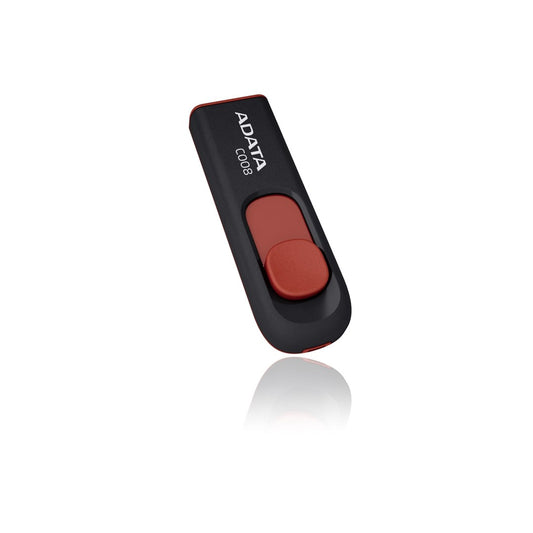 ADATA 32GB C008 USB-muistitikku USB Type-A 2.0 Musta Punainen