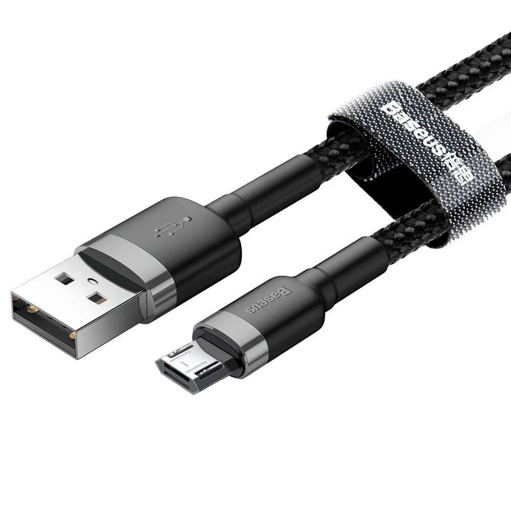 Baseus CAMKLF-BG1 USB-kaapeli 1 m 2.0 USB A USB C musta - KorhoneCom