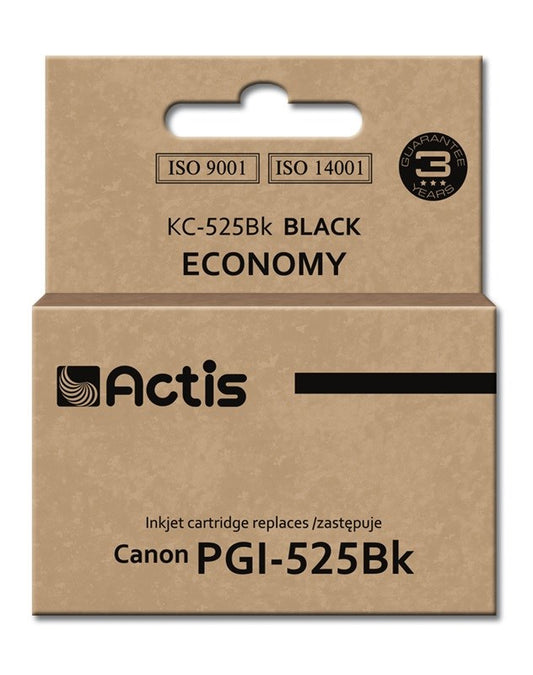 Actis KC-525BK muste Canon-tulostimeen; Canon PGI-525Bk vaihto; Vakio; 20 ml; musta (sirulla) - KorhoneCom