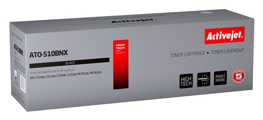 Activejet ATO-510BNX väriaine OKI-tulostimeen, OKI 44973508 korvaava väriaine, Supreme, 7000 sivua, musta - KorhoneCom