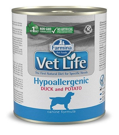 Farmina Vet Life Diet DOG Hypoallergenic Duck & Potato 300 g - KorhoneCom