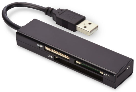 Ednet 85241 card reader USB 2.0 Black - KorhoneCom