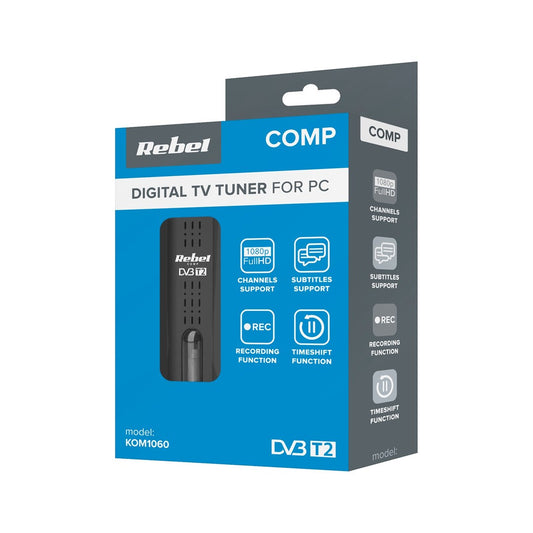 Rebel Comp Tuner DVB-T2 DVB-C DVB-T H.265 HEVC USB