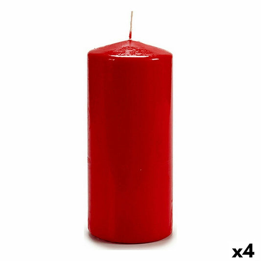 Kynttilä Punainen 9 x 20 x 9 cm (4 osaa)